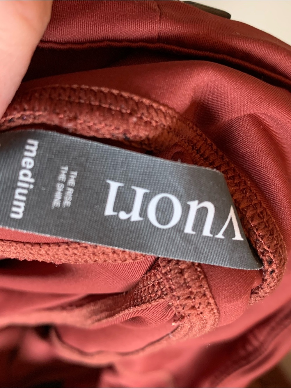 Vuori High-Waist Performance Leggings Rust Women Size Medium Athletic Pants - Picture 4 of 4